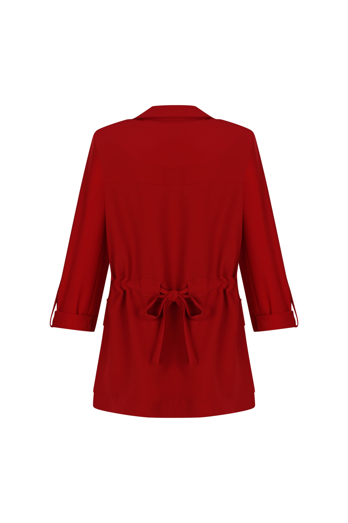 Kırmızı Blazer Ceket – Apalet Detaylı, Güçlü Omuzlu Şık Form | FRN LINE