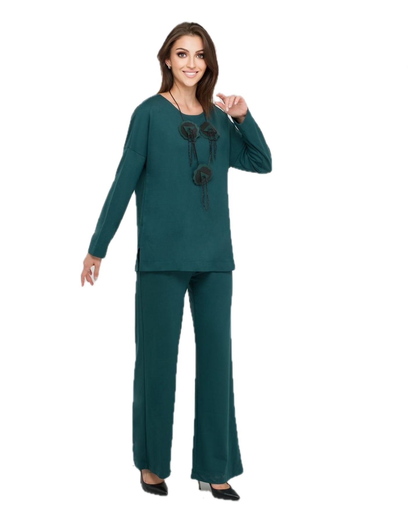 Yeşil Bol Paçalı Takım – Relaxed Fit, Günlük Kullanıma Uygun | FRN LINE