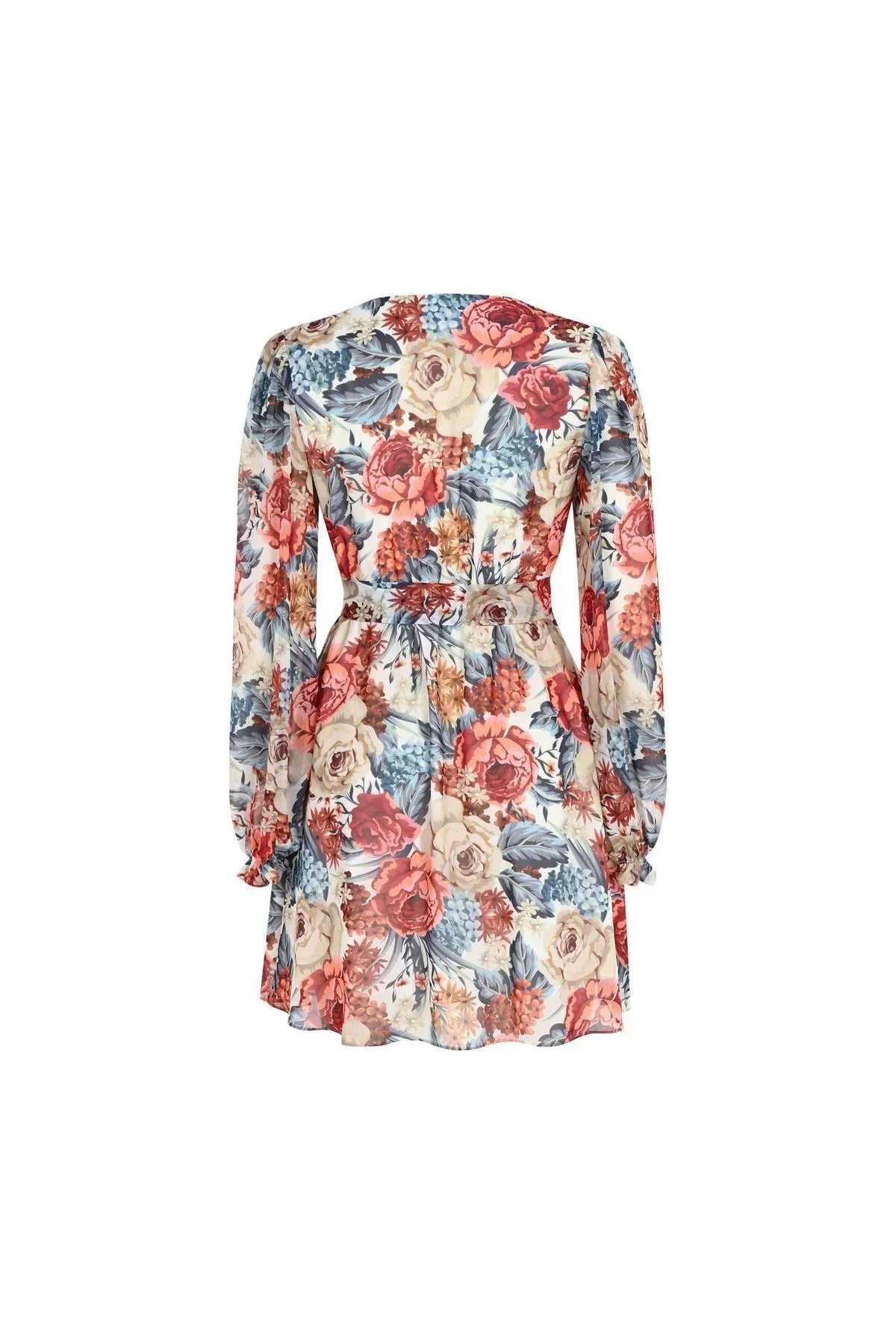Beyaz Çiçekli Mini Elbise – Hafif Dokulu, Günlük Romantik Stil | FRN LINE